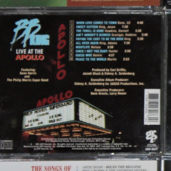 2/$20 Vintage CDs | Jazz Blues BB King Nina Simone Billie Holiday Lena Horne - Picture 6 of 16